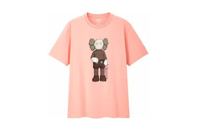 Pre-owned Kaws Men's  X Uniqlo Companion Tee Shirt (us Sizing) In Pink
