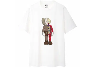 Pre-owned Kaws Men's  X Uniqlo Flayed Tee Shirt (japanese Sizing) In White