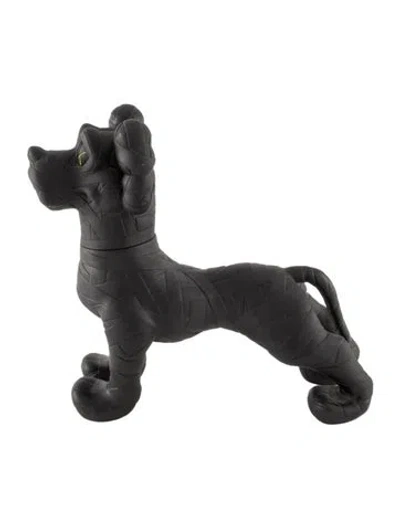 Pre-owned Kaws Original Fake Neighborhood Zooth Dog (black) Figure