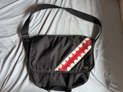 Pre-owned Kaws Porter X  Gallery 1950 Originalfake Messenger Bag In Black