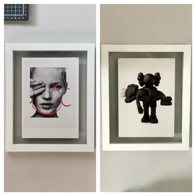 Pre-owned Kaws Set Of 2 -  X Kate Moss + Gone Posters In White