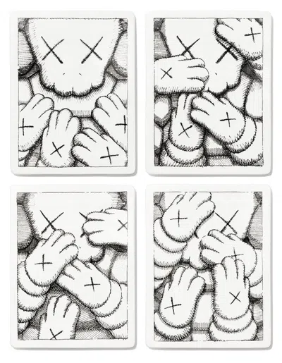 Pre-owned Kaws Urge (ceramic Plates) In Gray