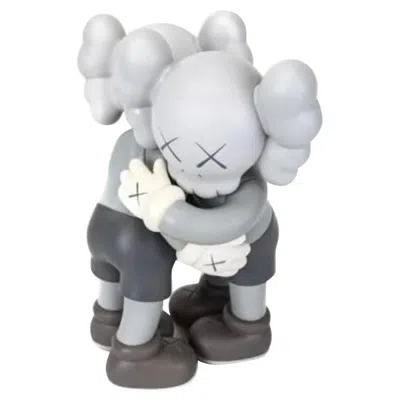 Pre-owned Kaws Wonderful Medicom Toy  18 Together Pair Of Dolls In Gray