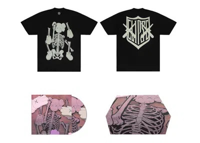 Pre-owned Kaws X Clipse Lgseo Tee Shirt 2 Box Set In Black