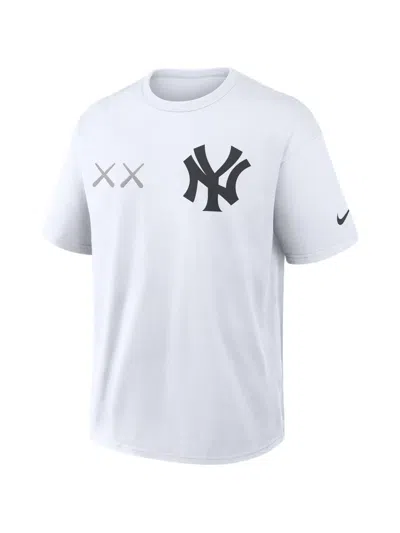 Kaws X Nike X Aron Judge New York Yankees Max90 Mlb T-shirt In White