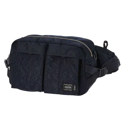 Pre-owned Kaws X Porter Waist Bag In Iron Blue
