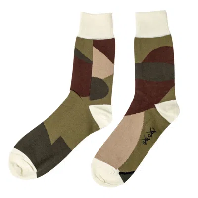 Pre-owned Kaws X Sacai Ii Socks In Green