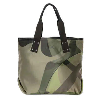 Pre-owned Kaws X Sacai L Bag In Camo