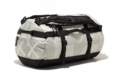 Pre-owned Kaws X The North Face Basecamp Duffel In Moonlight Ivory