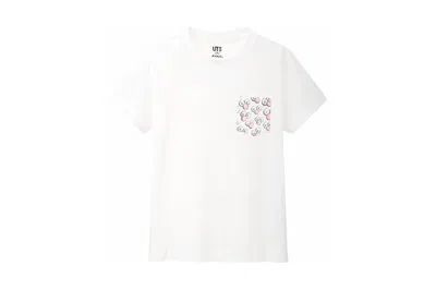 Pre-owned Kaws X Uniqlo Bff Pocket Tee Shirt (kids) In White