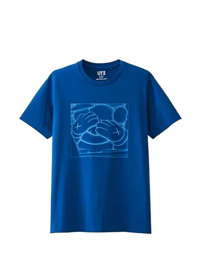 Kaws X Uniqlo Chum Graphic-print T-shirt In Blue