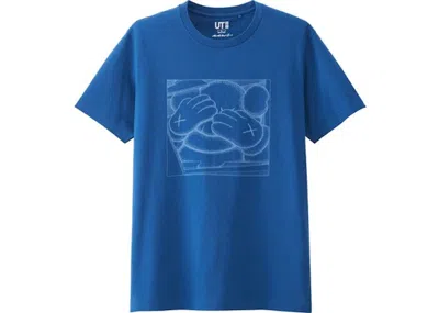 Pre-owned Kaws X Uniqlo Chum Tee Shirt (asia Sizing) In Blue