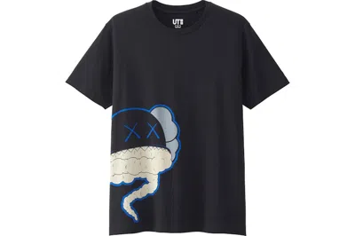 Pre-owned Kaws X Uniqlo Cloud Tee Shirt In Black