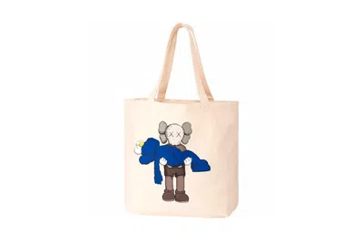 Pre-owned Kaws X Uniqlo Gone Tote Bag In Natural