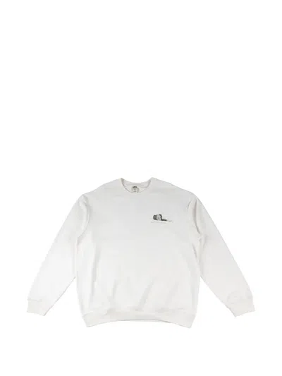 Kaws X Uniqlo Graphic-print Crew-neck Sweater In White