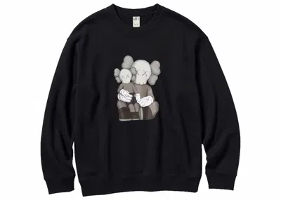 Pre-owned Kaws X Uniqlo Longsleeve Sweatshirt (asia Sizing) In Black