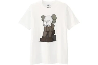 Pre-owned Kaws X Uniqlo Passing Through Tee Shirt In White