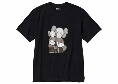 Pre-owned Kaws X Uniqlo Ut Short Sleeve Graphic T-shirt (asia Sizing) In Black