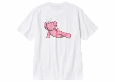 Pre-owned Kaws X Uniqlo Ut Short Sleeve Graphic T-shirt (us Sizing) In White