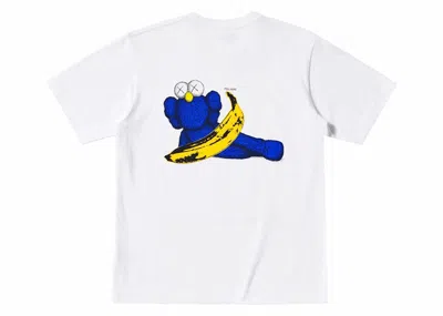 Pre-owned Kaws X Uniqlo Warhol Ut Graphic 471321 T-shirt In White