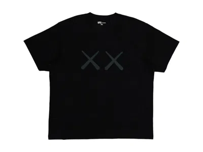 Pre-owned Kaws X Uniqlo Warhol Ut Graphic 476352 T-shirt In Black