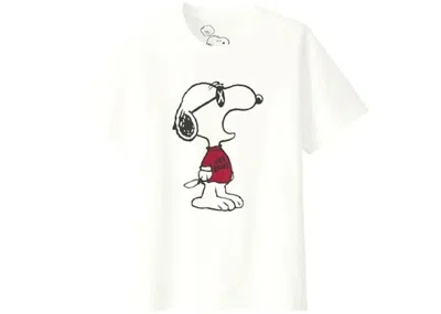 Pre-owned Kaws X Uniqlo X Peanuts Joe  Yawn Tee Shirt (japanese Sizing) In White