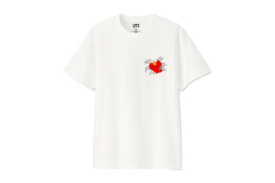 Pre-owned Kaws X Uniqlo X Sesame Street Elmo Tee Shirt In White