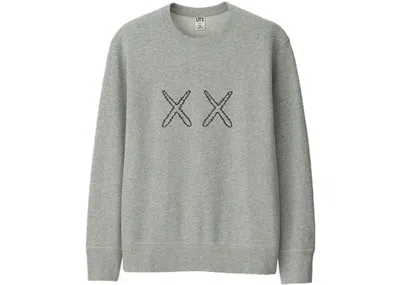 Pre-owned Kaws X Uniqlo X Sesame Street Xx Sweatshirt (japanese Sizing) In Gray
