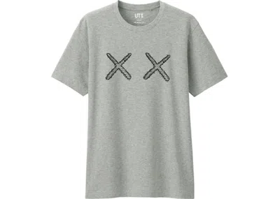 Pre-owned Kaws X Uniqlo Xx Tee Shirt (asia Sizing) In Gray