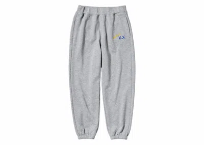 Pre-owned Kaws X Warhol 473557 Sweatpants (asia Sizing) In Gray
