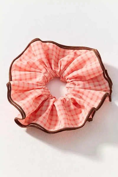 Kaxi Co. Kaxi Plaid Hair Scrunchie In Pink