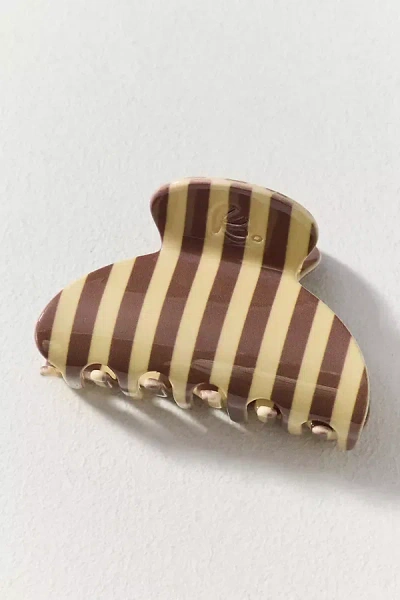 Kaxi Striped Claw Clip In Neutral