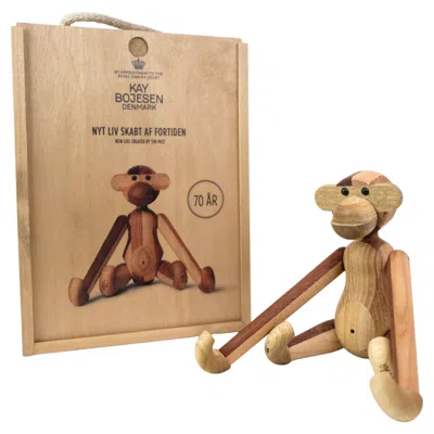 Pre-owned Kay Bojesen 70th Anniversary Reworked Little Monkey By  In Brown