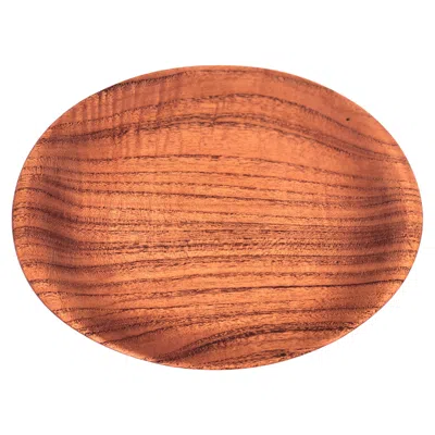 Pre-owned Kay Bojesen Beautiful Danish Modern Solid Teak Serving Tray In Brown