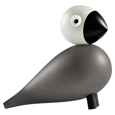 Pre-owned Kay Bojesen Ernst Grey Songbird Sculpture - Scandinavian Modern Wood In Gray