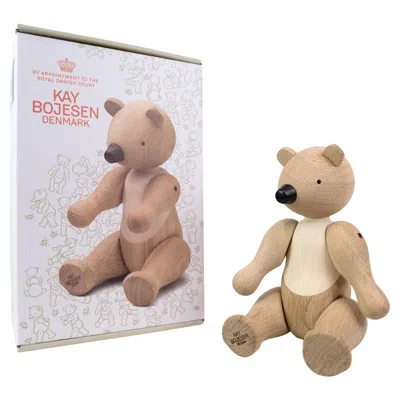 Pre-owned Kay Bojesen Medium Bear Made In Oak & Maple By  In Brown