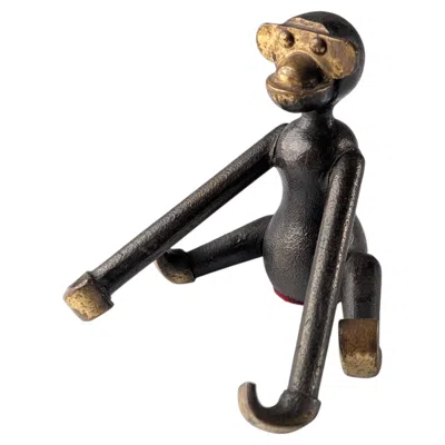 Pre-owned Kay Bojesen Mid-century Unreleased Bronze Monkey, Denmark, 1950s In Gold