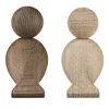Kay Bojesen Oak Lovebirds, Set Of 2 In Brown