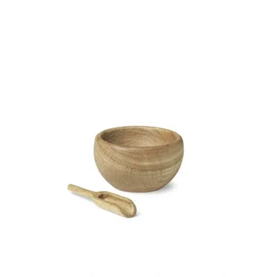 Kay Bojesen Salt Cellar With Spoon In Oak;oak