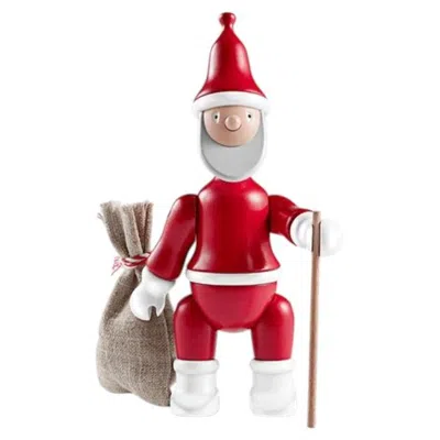 Pre-owned Kay Bojesen Santa Claus Figurine, Wood, Scandinavian Modern, Vietnam In Brown