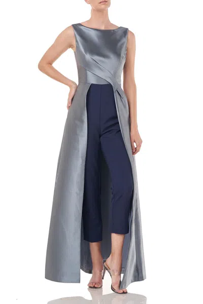 Kay Unger 5545199 Long Formal Sleeveless Jumpsuit In Gray
