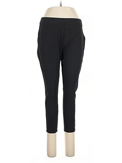 Pre-owned Kay Unger Active Pants In Black