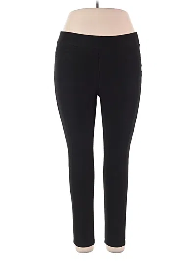 Pre-owned Kay Unger Active Pants In Black