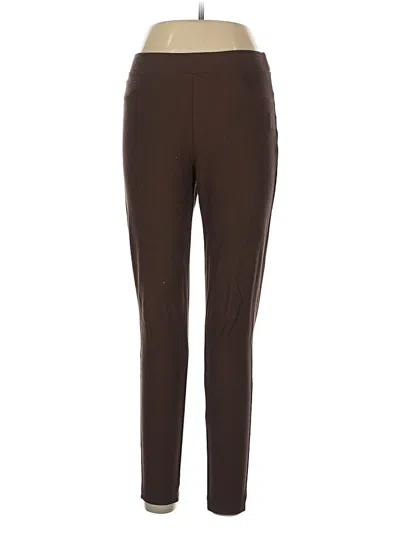 Pre-owned Kay Unger Active Pants In Brown