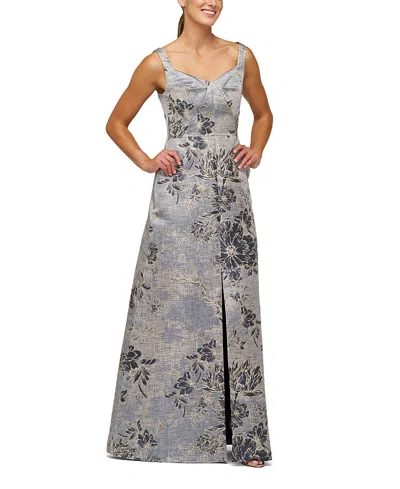 Kay Unger Amelia Gown In Gray
