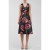 Kay Unger Antonia Fit & Flare Dress In Multi