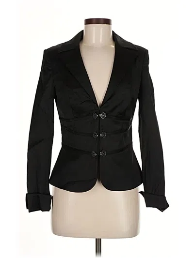 Pre-owned Kay Unger Blazer Jacket In Black
