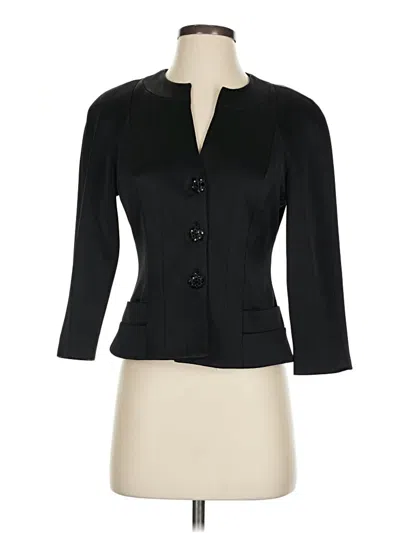 Pre-owned Kay Unger Blazer Jacket In Black