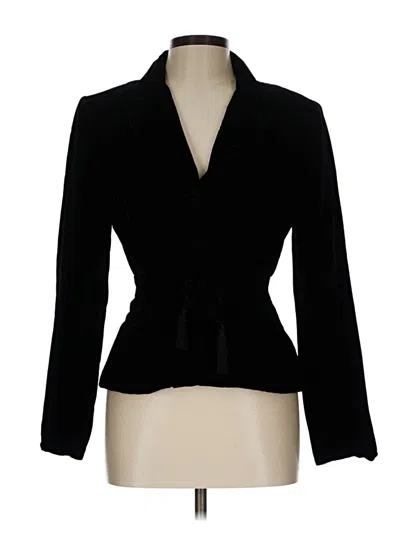 Pre-owned Kay Unger Blazer Jacket In Black