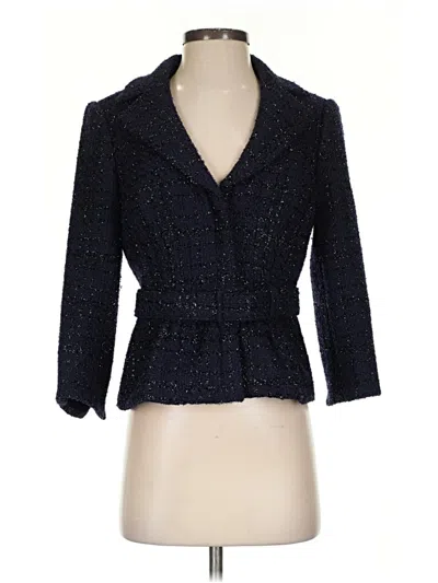 Pre-owned Kay Unger Blazer Jacket In Blue